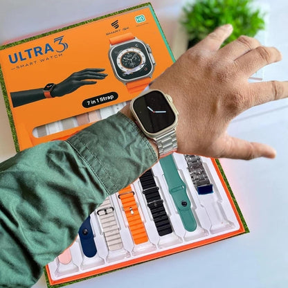 Ultra 7 In 1 Strap Smart Watch 2.01 Infinite Display