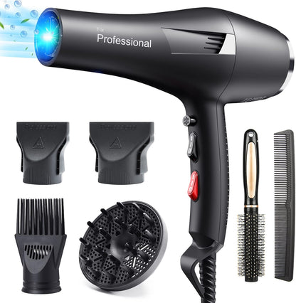 Hair Dryer - Professional Hair Dryer, Hair Dryer Machine Hot & Cold 2 in 1, Protect Hair For Both Men & Women